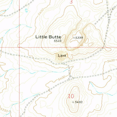 United States Geological Survey Little Butte, ID (1973, 24000-Scale) digital map