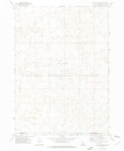 United States Geological Survey Little Butte NE, ID (1973, 24000-Scale) digital map