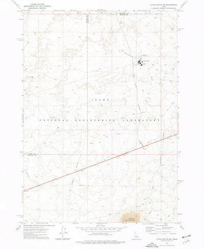 United States Geological Survey Little Butte SW, ID (1973, 24000-Scale) digital map