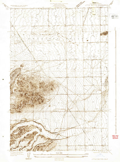 United States Geological Survey Little Buttes, CA (1931, 24000-Scale) digital map