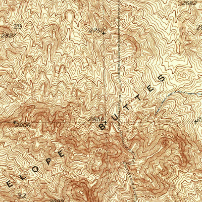 United States Geological Survey Little Buttes, CA (1934, 24000-Scale) digital map