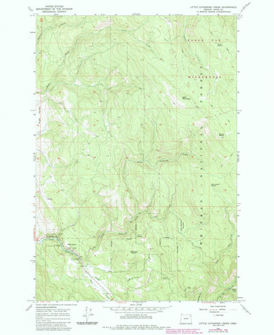 United States Geological Survey Little Catherine Creek, OR (1965, 24000-Scale) digital map