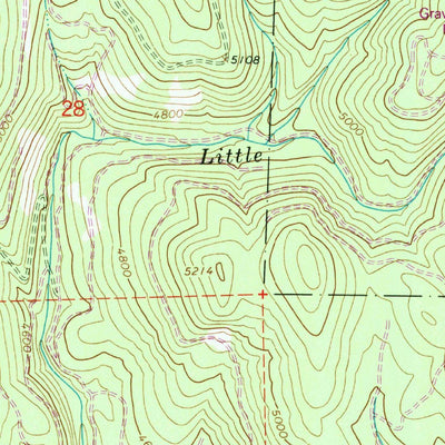 United States Geological Survey Little Catherine Creek, OR (1965, 24000-Scale) digital map