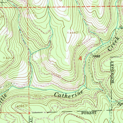 United States Geological Survey Little Catherine Creek, OR (1965, 24000-Scale) digital map