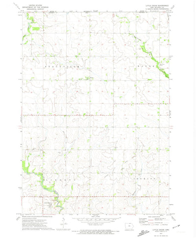 United States Geological Survey Little Cedar, IA (1972, 24000-Scale) digital map