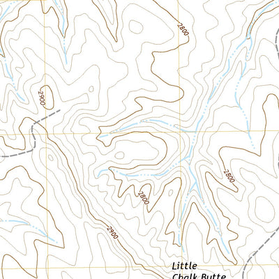 United States Geological Survey Little Chalk Butte, MT (2020, 24000-Scale) digital map