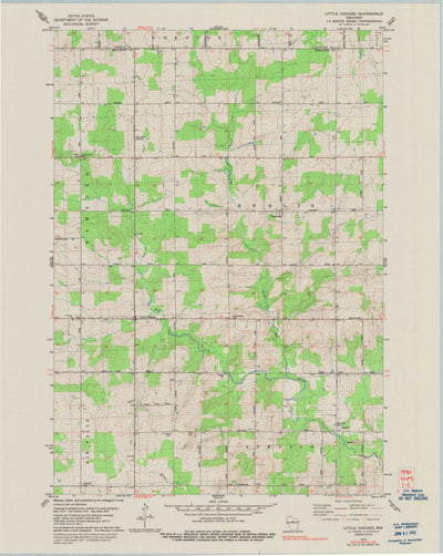 United States Geological Survey Little Chicago, WI (1978, 24000-Scale) digital map