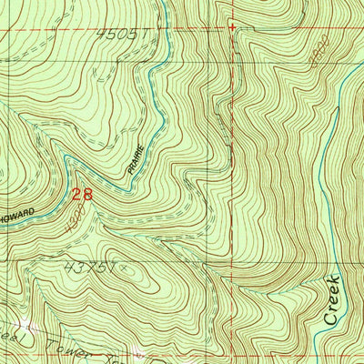 United States Geological Survey Little Chinquapin Mountain, OR (1988, 24000-Scale) digital map