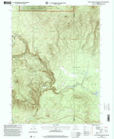 United States Geological Survey Little Chinquapin Mountain, OR (1997, 24000-Scale) digital map