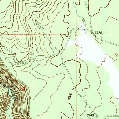 United States Geological Survey Little Chinquapin Mountain, OR (1997, 24000-Scale) digital map