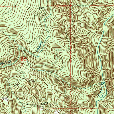 United States Geological Survey Little Chinquapin Mountain, OR (1997, 24000-Scale) digital map