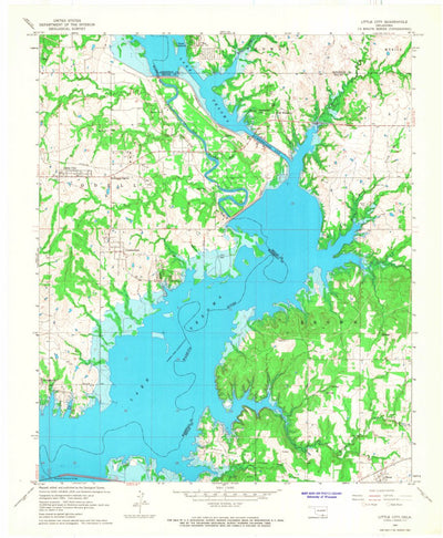 United States Geological Survey Little City, OK (1967, 24000-Scale) digital map