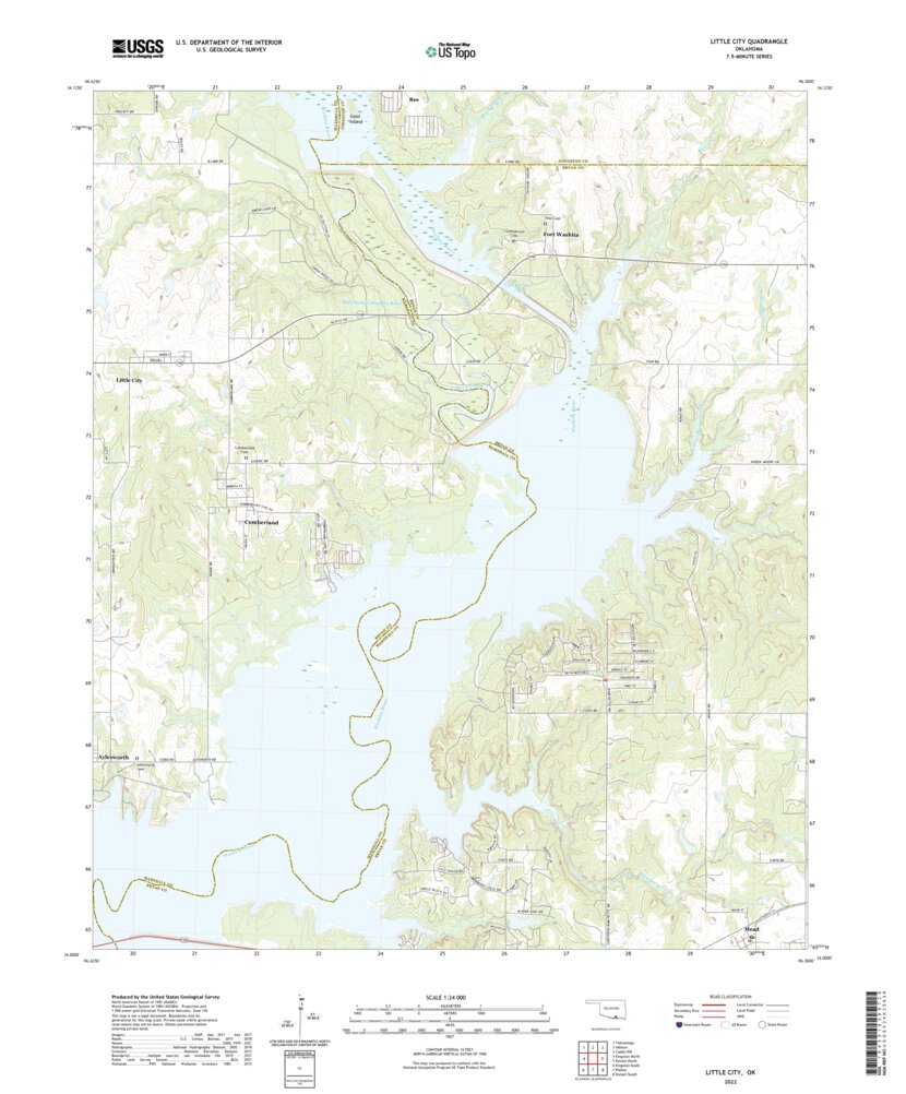 Little City, OK (2022, 24000-Scale) Map by United States
