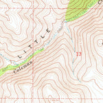 United States Geological Survey Little Coleman Canyon, NV-OR (1966, 24000-Scale) digital map