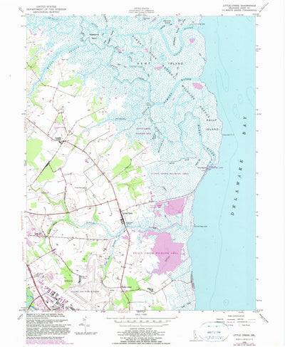 United States Geological Survey Little Creek, DE (1956, 24000-Scale) digital map