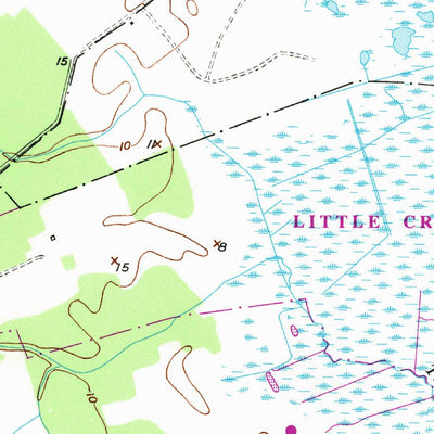 United States Geological Survey Little Creek, DE (1956, 24000-Scale) digital map