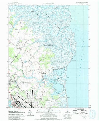 United States Geological Survey Little Creek, DE (1993, 24000-Scale) digital map