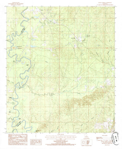 United States Geological Survey Little Creek, LA (1985, 24000-Scale) digital map