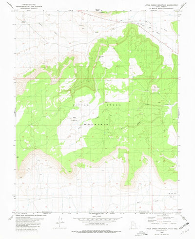 United States Geological Survey Little Creek Mountain, UT (1980, 24000-Scale) digital map
