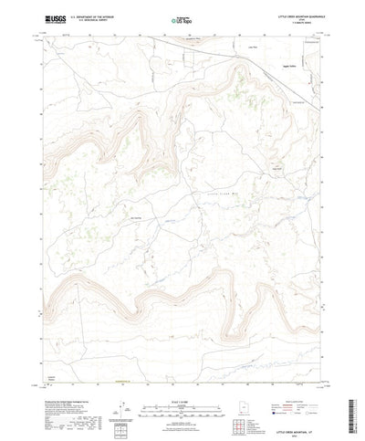 United States Geological Survey Little Creek Mountain, UT (2023, 24000-Scale) digital map