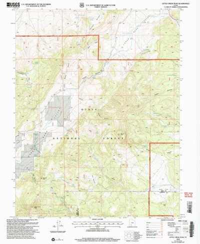 United States Geological Survey Little Creek Peak, UT (2002, 24000-Scale) digital map