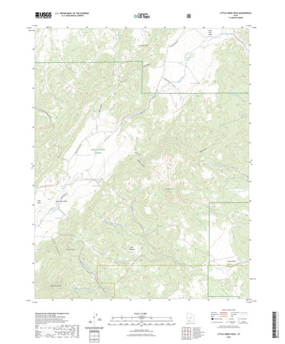 United States Geological Survey Little Creek Peak, UT (2023, 24000-Scale) digital map