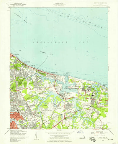 United States Geological Survey Little Creek, VA (1954, 24000-Scale) digital map