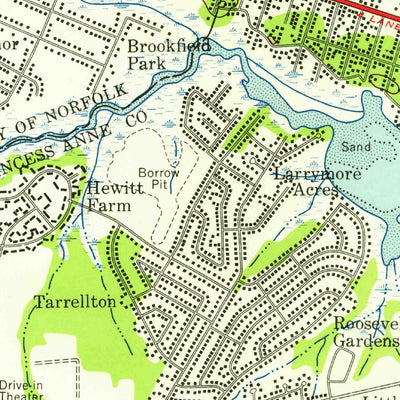United States Geological Survey Little Creek, VA (1954, 24000-Scale) digital map