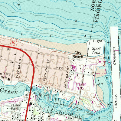 United States Geological Survey Little Creek, VA (1964, 24000-Scale) digital map