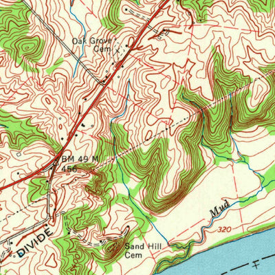 United States Geological Survey Little Cypress, KY-IL (1958, 24000-Scale) digital map