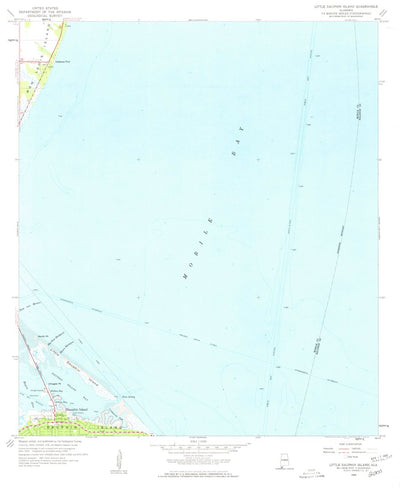 United States Geological Survey Little Dauphin Island, AL (1958, 24000-Scale) digital map