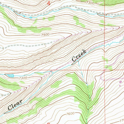 United States Geological Survey Little Dee Creek, WY (1965, 24000-Scale) digital map