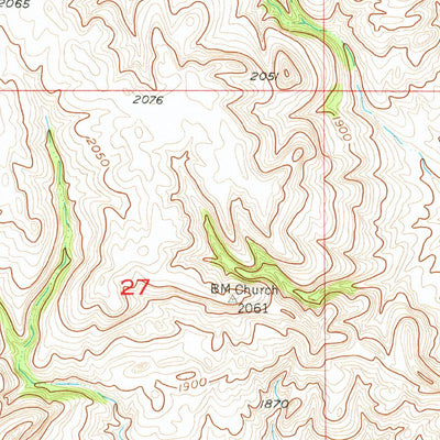 United States Geological Survey Little Eagle NW, SD (1956, 24000-Scale) digital map
