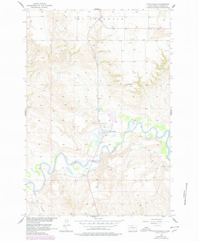 United States Geological Survey Little Eagle, SD (1956, 24000-Scale) digital map