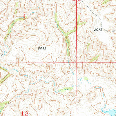 United States Geological Survey Little Eagle, SD (1956, 24000-Scale) digital map