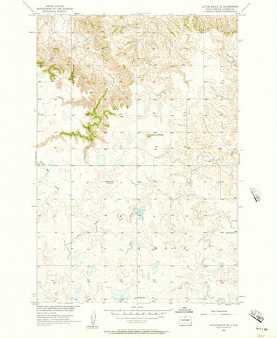 United States Geological Survey Little Eagle SE, SD (1956, 24000-Scale) digital map