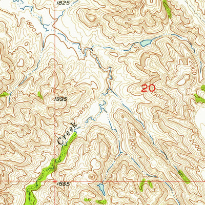 United States Geological Survey Little Eagle SE, SD (1956, 24000-Scale) digital map