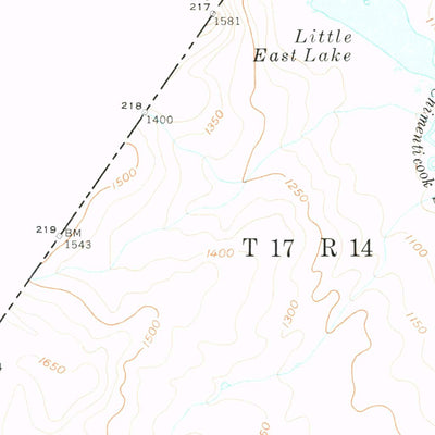 United States Geological Survey Little East Lake, ME (1955, 62500-Scale) digital map