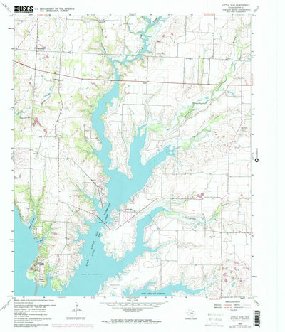 United States Geological Survey Little Elm, TX (1969, 24000-Scale) digital map