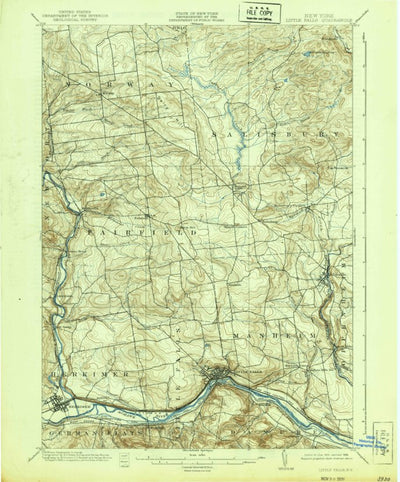 United States Geological Survey Little Falls, NY (1939, 62500-Scale) digital map