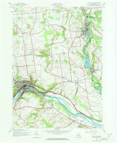 United States Geological Survey Little Falls, NY (1943, 24000-Scale) digital map