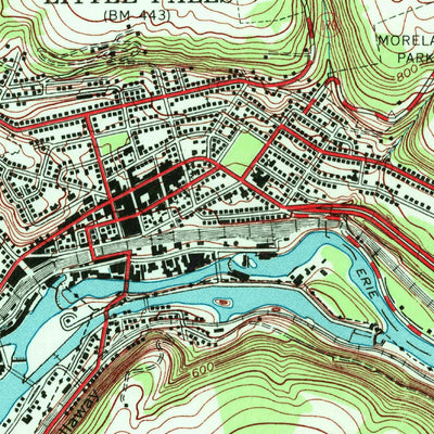 United States Geological Survey Little Falls, NY (1943, 24000-Scale) digital map