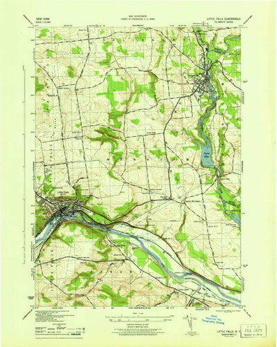 United States Geological Survey Little Falls, NY (1946, 31680-Scale) digital map