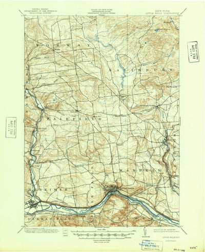 United States Geological Survey Little Falls, NY (1949, 62500-Scale) digital map