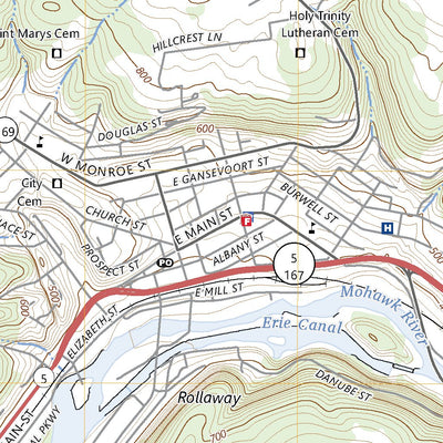 United States Geological Survey Little Falls, NY (2023, 24000-Scale) digital map