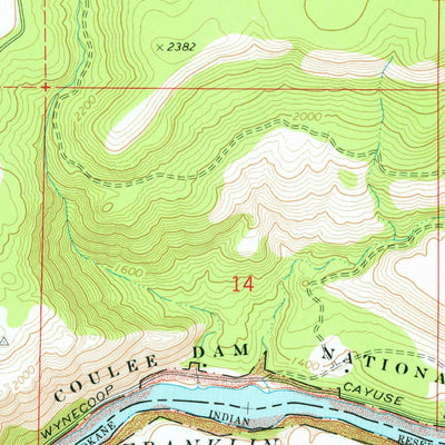 United States Geological Survey Little Falls, WA (1973, 24000-Scale) digital map