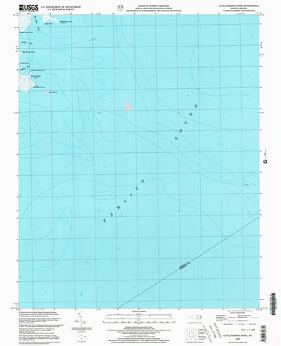 United States Geological Survey Little Fishing Point, NC (2000, 24000-Scale) digital map