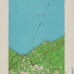 United States Geological Survey Little Girls Point, MI-WI (1956, 62500-Scale) digital map