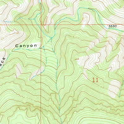 United States Geological Survey Little Goose Peak, WY (1965, 24000-Scale) digital map