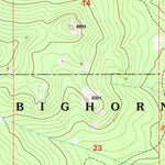 United States Geological Survey Little Goose Peak, WY (1993, 24000-Scale) digital map